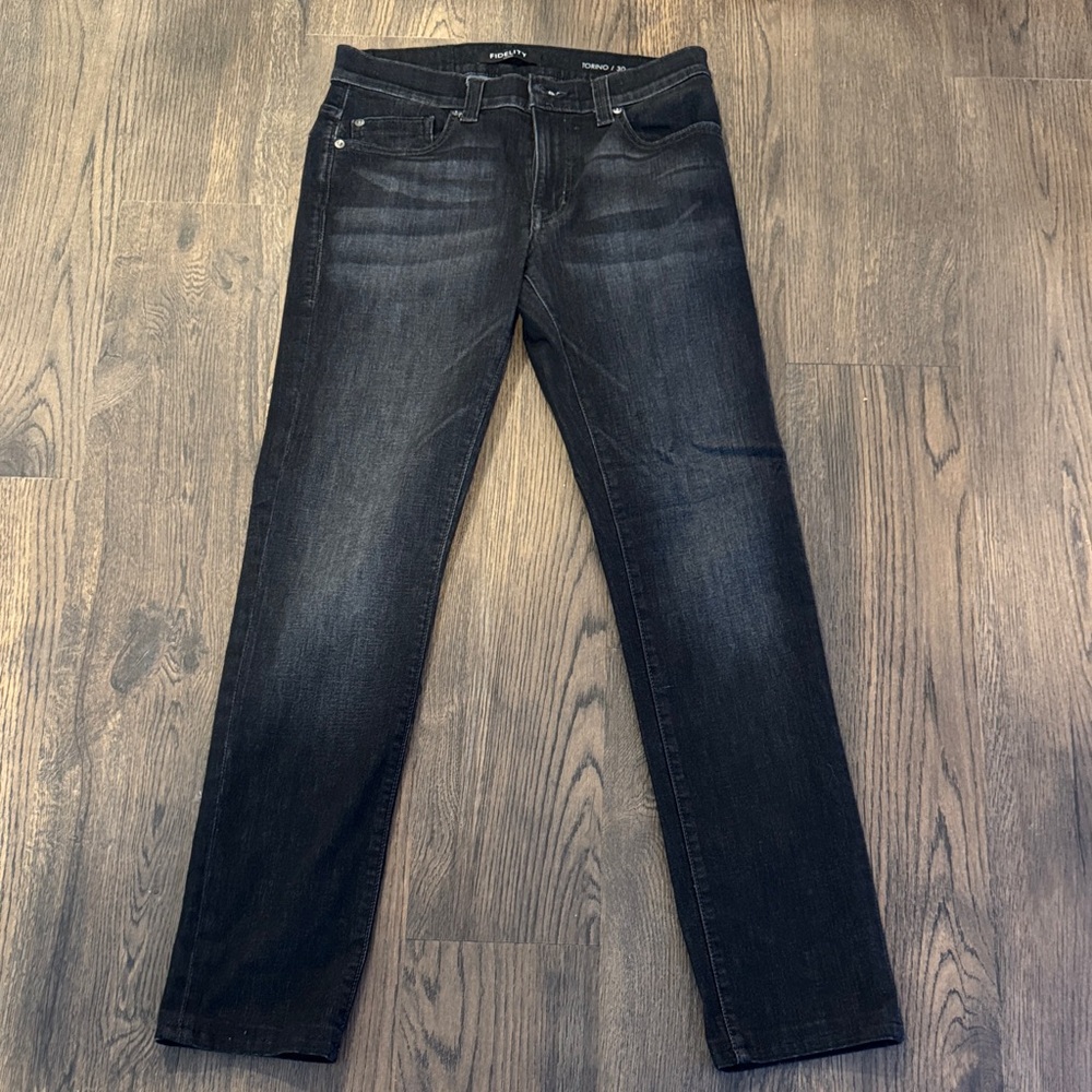 Fidelity Men's Dark Gray Slim Jeans size 30 31” inseam